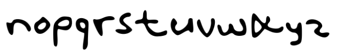 Purenotes Font LOWERCASE