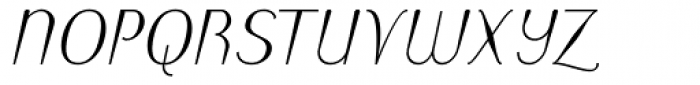 Puritas Medium Italic Font UPPERCASE