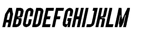 Pushkey Italic Font UPPERCASE
