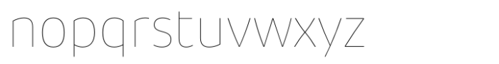 Pusia Nova Hairline Font LOWERCASE