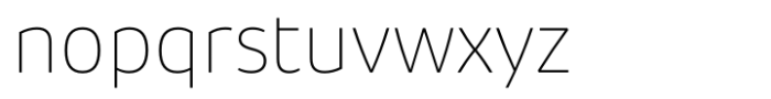 Pusia Nova Thin Font LOWERCASE