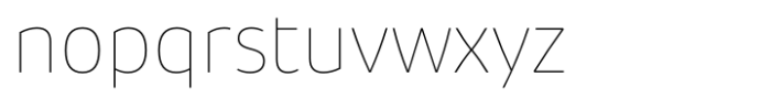 Pusia Nova Ultra Thin Font LOWERCASE