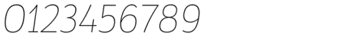 Pusia Ultra Thin Italic Font OTHER CHARS