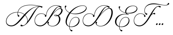 Puspita Script Font UPPERCASE