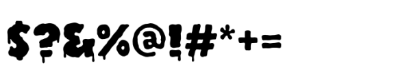 Putrid Fill Font OTHER CHARS