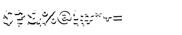 Putrid Shadow Font OTHER CHARS