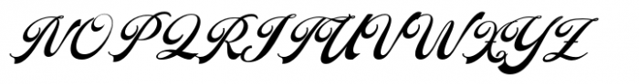 Putteri Script Bold Italic Font UPPERCASE
