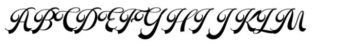 Putteri Script Bold Font UPPERCASE