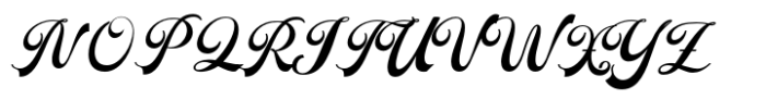 Putteri Script Bold Font UPPERCASE