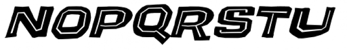Puzzler Bold Oblique Font UPPERCASE