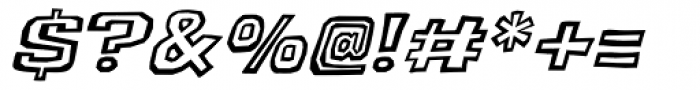 Puzzler Oblique Font OTHER CHARS