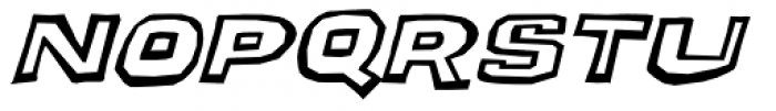 Puzzler Oblique Font UPPERCASE