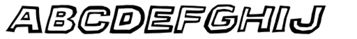 Puzzler Oblique Font LOWERCASE