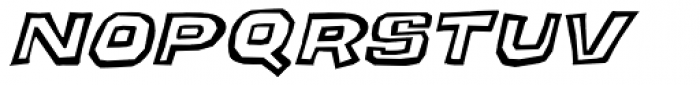 Puzzler Oblique Font LOWERCASE