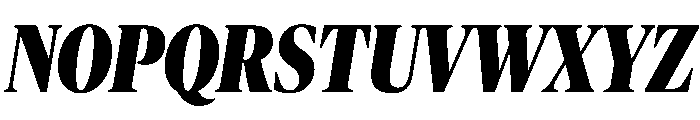 Publico Banner Condensed Black Italic Font UPPERCASE