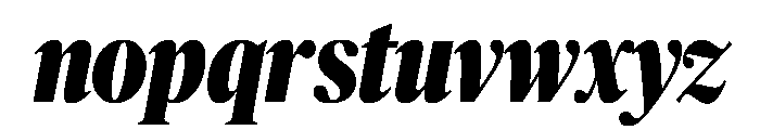 Publico Banner Condensed Black Italic Font LOWERCASE