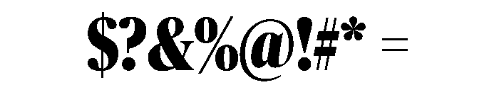 Publico Banner Condensed Black Font OTHER CHARS