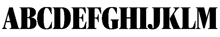 Publico Banner Condensed Black Font UPPERCASE