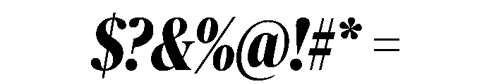 Publico Banner Condensed Bold Italic Font OTHER CHARS