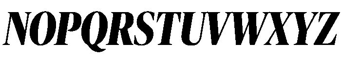 Publico Banner Condensed Bold Italic Font UPPERCASE