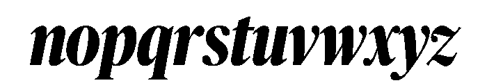 Publico Banner Condensed Bold Italic Font LOWERCASE
