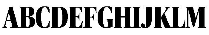 Publico Banner Condensed Bold Font UPPERCASE