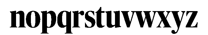 Publico Banner Condensed Bold Font LOWERCASE