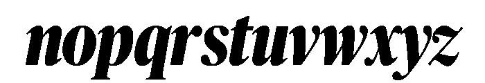 Publico Banner Condensed Extrabold Italic Font LOWERCASE