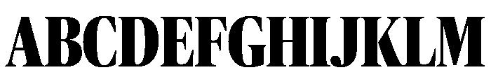 Publico Banner Condensed Extrabold Font UPPERCASE
