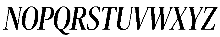 Publico Banner Condensed Italic Font UPPERCASE