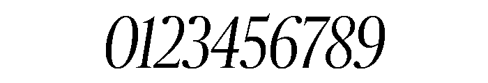Publico Banner Condensed Light Italic Font OTHER CHARS