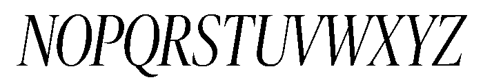 Publico Banner Condensed Light Italic Font UPPERCASE