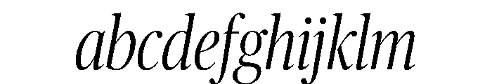 Publico Banner Condensed Light Italic FONT