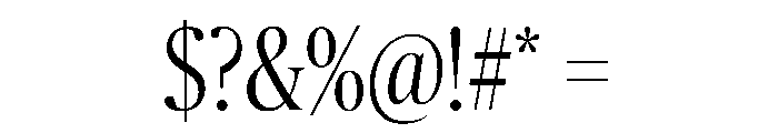 Publico Banner Condensed Light Font OTHER CHARS