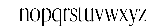 Publico Banner Condensed Light Font LOWERCASE