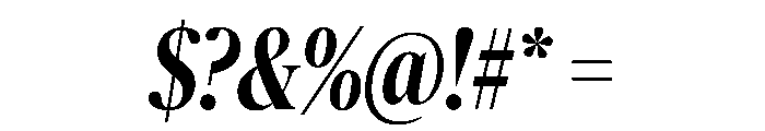 Publico Banner Condensed Medium Italic Font OTHER CHARS