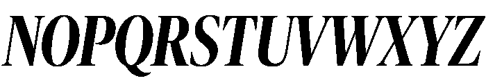 Publico Banner Condensed Medium Italic Font UPPERCASE