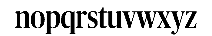 Publico Banner Condensed Medium Font LOWERCASE