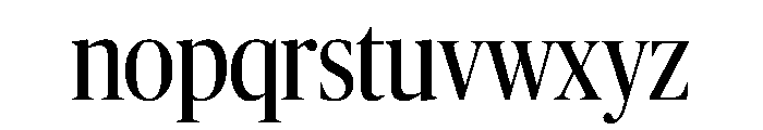 Publico Banner Condensed Roman Font LOWERCASE