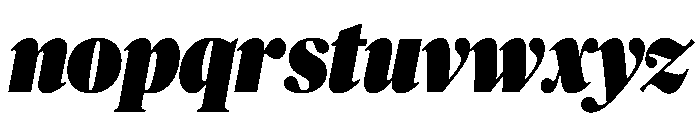 Publico Banner Condensed Ultra Italic Font LOWERCASE