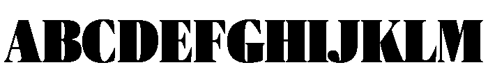 Publico Banner Condensed Ultra Font UPPERCASE