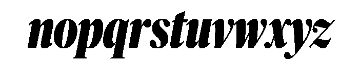 Publico Banner X Condensed Black Italic Font LOWERCASE