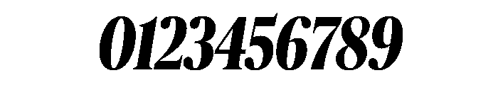 Publico Banner X Condensed Bold Italic Font OTHER CHARS