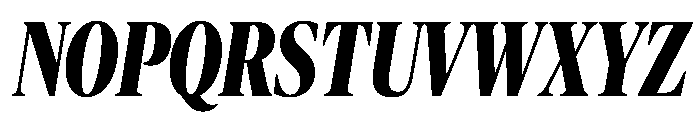 Publico Banner X Condensed Bold Italic Font UPPERCASE