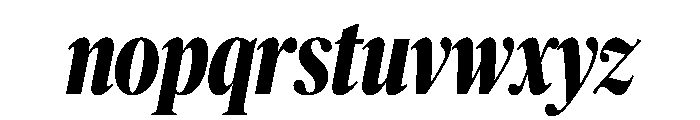 Publico Banner X Condensed Bold Italic Font LOWERCASE