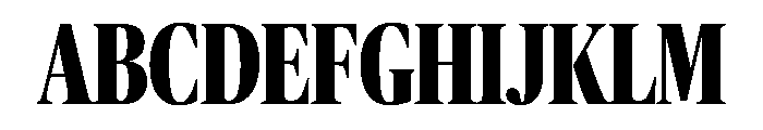 Publico Banner X Condensed Bold Font UPPERCASE