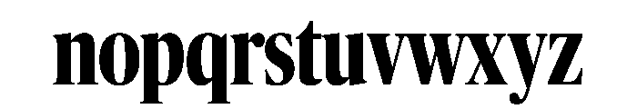 Publico Banner X Condensed Bold Font LOWERCASE