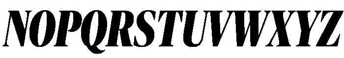 Publico Banner X Condensed Extrabold Italic Font UPPERCASE