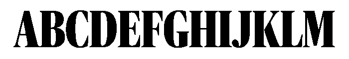 Publico Banner X Condensed Extrabold Font UPPERCASE