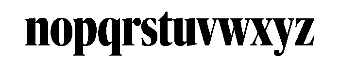 Publico Banner X Condensed Extrabold Font LOWERCASE